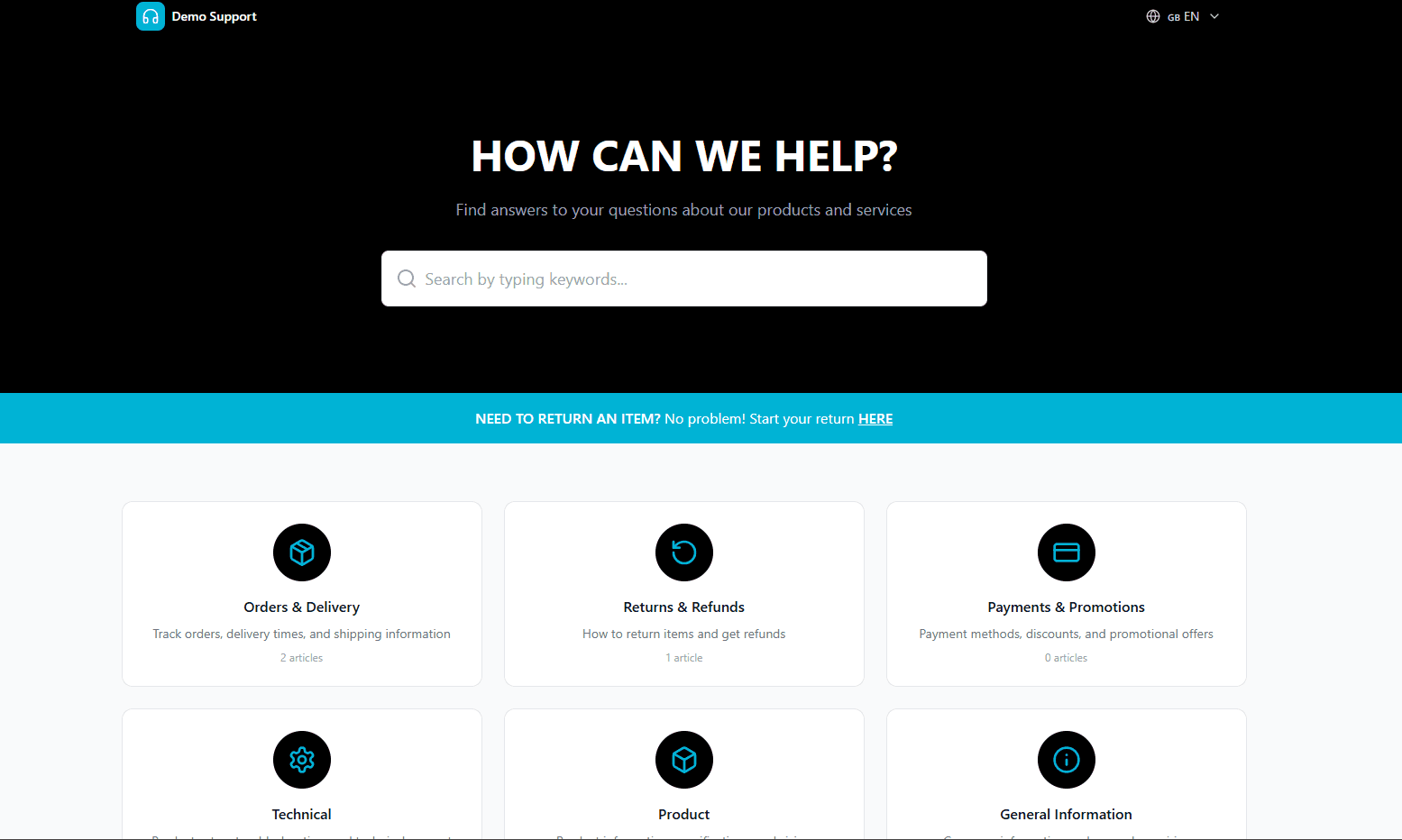 Knowledge Base screenshot